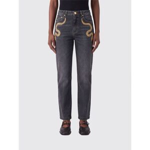 Roberto Cavalli Women Slim Fit Jeans Roberto Cavalli In Denim With Rhinestones